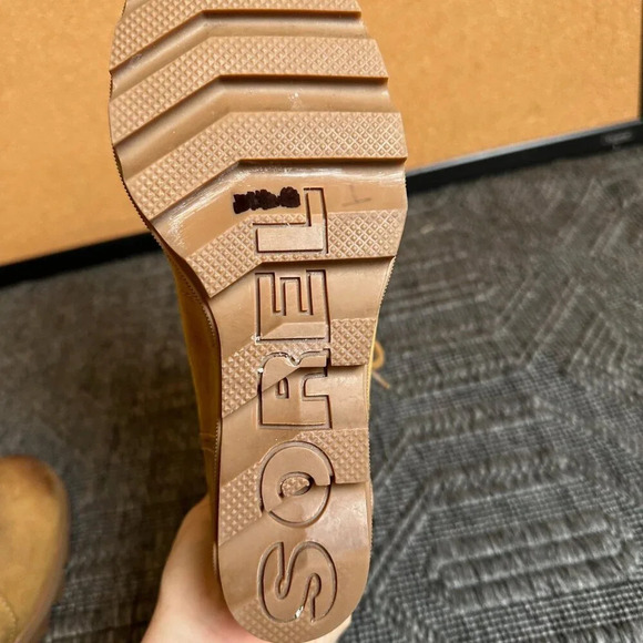 Sorel Joan of Arctic Wedge II Leather Boots in Brown Leather Size 8 - Picture 8 of 8